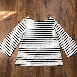 OLD NAVY navy&white striped 3/4 sleeve top size S